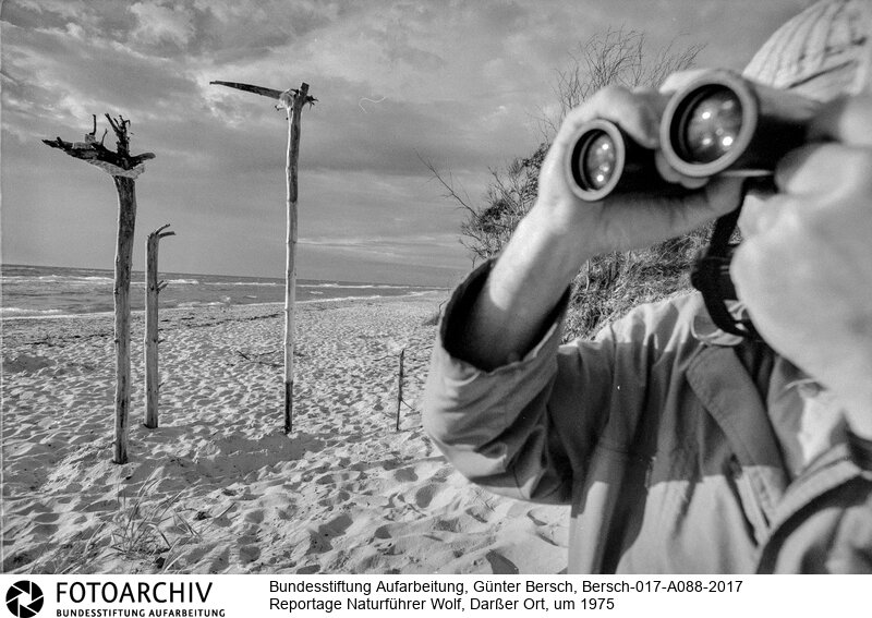 Lieblingsort Berschs<BR>Aufnahmedatum: um 1975<BR>Material/Technik: Foto s/w<BR>Aufnahmeort: Darßer Ort (Mecklenburg-Vorpommern)<BR>Signatur: Bersch-017-A088-2017<BR>