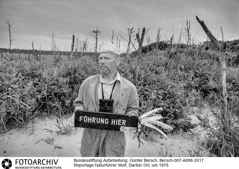 Lieblingsort Berschs<BR>Aufnahmedatum: um 1975<BR>Material/Technik: Foto s/w<BR>Aufnahmeort: Darßer Ort (Mecklenburg-Vorpommern)<BR>Signatur: Bersch-007-A088-2017<BR>