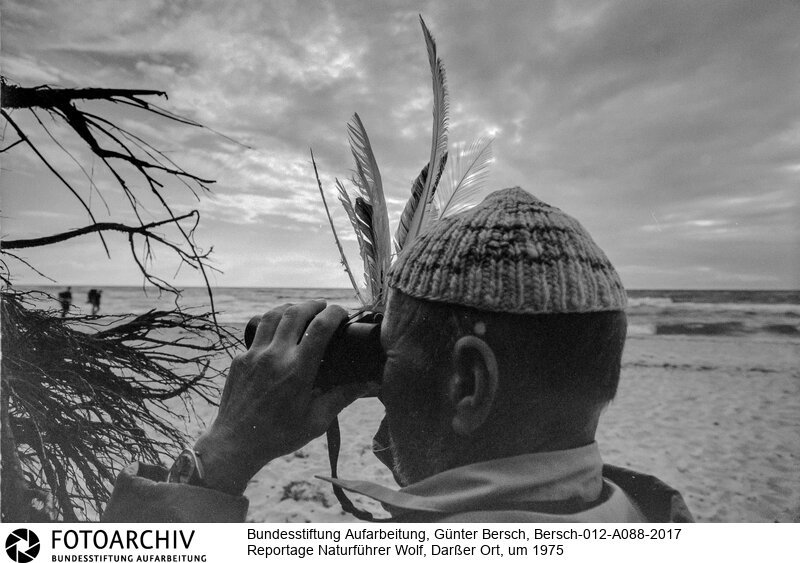 Lieblingsort Berschs<BR>Aufnahmedatum: um 1975<BR>Material/Technik: Foto s/w<BR>Aufnahmeort: Darßer Ort (Mecklenburg-Vorpommern)<BR>Signatur: Bersch-012-A088-2017<BR>