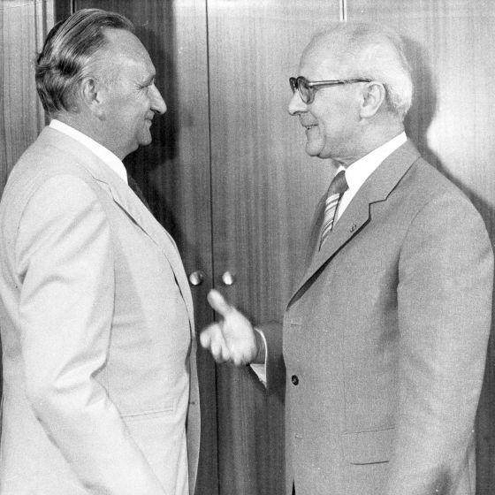 Erich Honecker und Egon Bahr